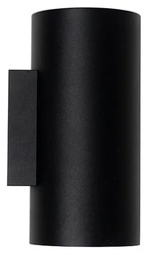 Inteligentná nástenná lampa čierna so zlatom 2-svetlá vrátane Wifi GU10 - Sab