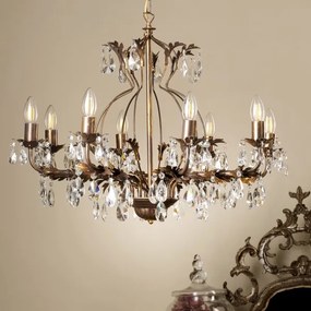 ONLI - Luster na reťazi TERESA 8xE14/6W/230V bronzová