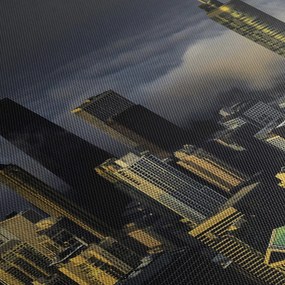 Obraz mesta v oblakoch (120x50 cm)