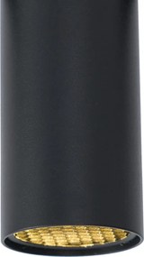 Moderný reflektor čierny pre koľajnicový systém 1-fázový GU10 35mm - Slimline Nubee Honey