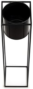 KOVOVÝ KVETINÁČ SO STOJANOM RING 100X23 CM ČIERNA