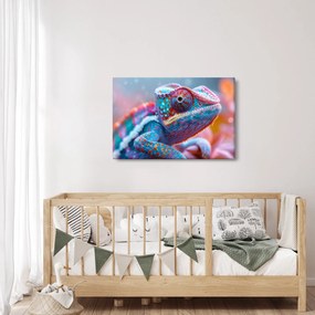 Obraz - Sfarbený chameleón (90x60 cm)