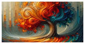 Obraz jesenný strom života v pohybe