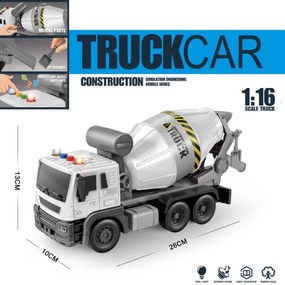 LEAN TOYS Domiešavač na betón 1:16 - svetlá, zvuky