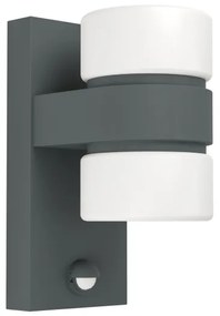 Eglo 96276 - LED Vonkajšie nástenné svietidlo s čidlom ATOLLARI 2xLED/6W