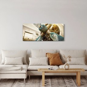Obraz - Vrtuľa starého lietadla (120x50 cm)