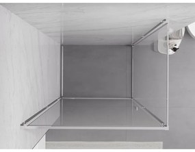 Mexen Exo, sprchovací kút s krídlovými dverami 70 x 80 cm, 6mm číre sklo, chrómový profil, 817-070-080-01-00