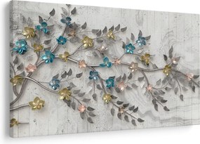 Obraz- Na vetve - abstraktné (90x60 cm)