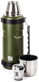 Termofľaša G21 na pitie, 1000 ml, zelená s rukoväťou 60022404