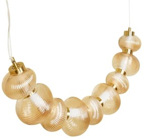 LED luster na lanku BOLLA LED/36W/230V zlatá/dymová béžová