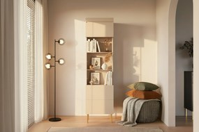 Vitrína Sentia 1D - kašmírová / zlatá