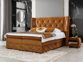 Kontinentálna posteľ Banjul Lux, Rozmer postele: 140x200, Dostupné poťahy: Kameleon 48
