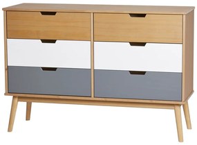 Komoda z masívneho borovicového dreva Marckeric Cusco, šírka 120 cm