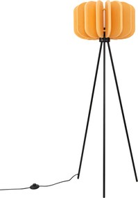 Stojacia lampa Mula, 1x žlté plstené tienidlo, b, (fi 45cm)