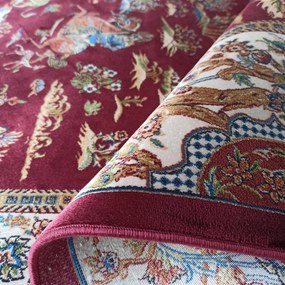 DY Exkluzívny Qum Silk 10 Červený koberec Rozmer: 160x230 cm