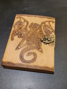 Kožený zápisník - Drak