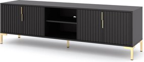 TV stolek Flinn 165 cm černý/zlatý