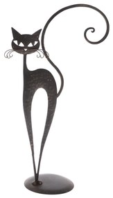 Kovová dekorácia - Mačka, 52 x 14 cm