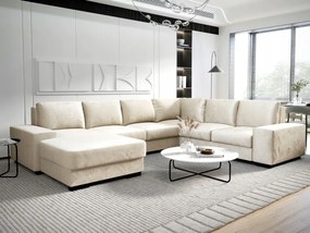 Pohodlná rohová rozkladacia pohovka s úložným priestorom 340x270x175 Praha KN20