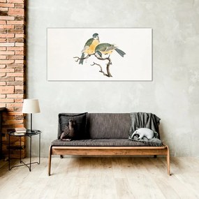 Obraz na skle Kreslenie zvierat vtákov