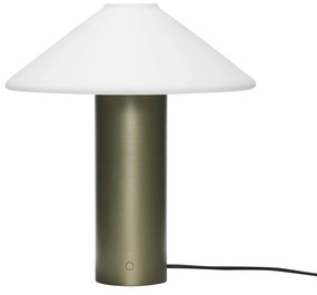 Hübsch Stmívatelná stolní LED lampa Orbit Dark green