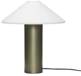 Hübsch Stmievateľná stolná LED lampa Orbit Dark green