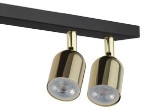 Bodové svietidlo TOP 4xGU10/10W/230V čierna/zlatá