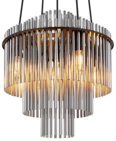 Globo 15698H2 - Luster na lanku GORLEY 5xE14/40W/230V čierna