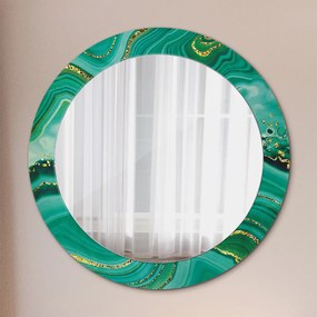 Okrúhle ozdobné zrkadlo Mramor z achátu fi 70 cm