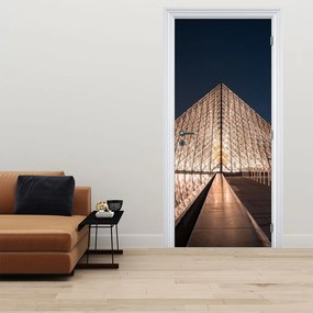 Fototapeta na dvere - Louvre v noci (95x205cm)
