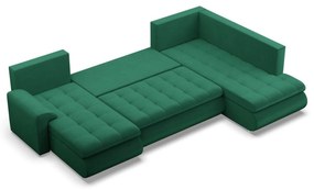 Rohová rozkladacia sedacia súprava TOKIO II PRO Pravá Zelená