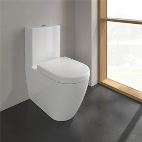 VILLEROY &amp; BOCH Subway 2.0 WC misa kombi s hlbokým splachovaním bez vnútorného okraja, zadný odpad, 370 x 700 mm, biela alpská, 5617R001