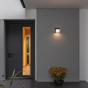 Brilagi - LED Vonkajšie nástenné svietidlo TERNI LED/12W/230V čierna IP44