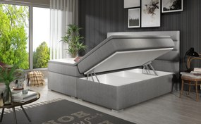 Elegantná box spring posteľ Barone 180x200, žltá