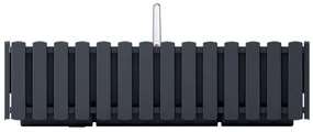 Samozavlažovací plastový balkónový kvetináč DDEF600W 58 cm - antracit