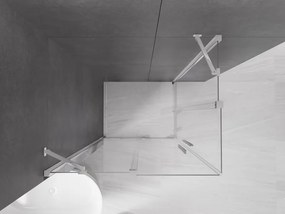 Mexen Velar Duo, sprchový kút s posuvnými dverami 90(dvere) x 80(dvere) cm, 8mm číre sklo, chrómový profil, 871-090-080-02-01