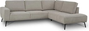 Sivobéžová ženilková rohová pohovka (pravý roh/do L) Amsterdam – Scandic