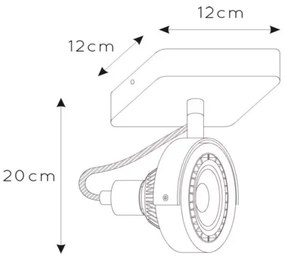 Lucide 31931/12/31 - LED Stmievateľné bodové svietidlo TALA 1xGU10/12W/230V biela