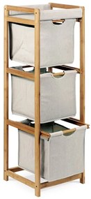 BONTEC Regál, masív, šedá, DR-012-3 Farba: Šedá
