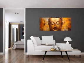 Obraz - Budha, olejomaľba (120x50 cm)
