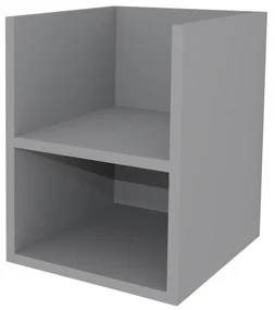 Mereo, Mereo Aira, kúpeľňová skrinka 40 cm, spodná, Multidecor, Šedá supermat, MER-CN795SSEDA