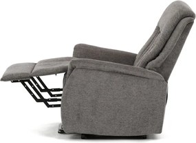 Polohovacie kreslo sivé, elektrické TV-Q8575 GREY2