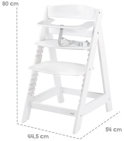 Biela jedálenská stolička Luxe – Roba