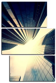 Obraz na plátne - Perspektíva mrakodrapu - obdĺžnik 7252D (90x60 cm)