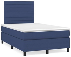 Boxspring posteľ s matracom modrá 120x190 cm látka 3269894