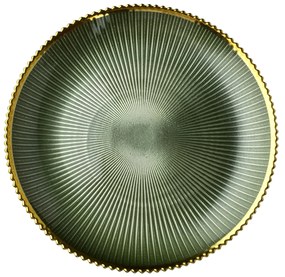 Mělký talíř GREENIE 21 cm zelený