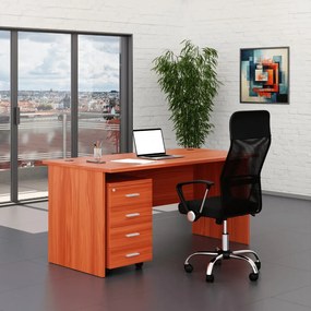 Zostava kancelárskeho nábytku SimpleOffice 1, 160 cm, čerešňa