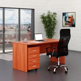 Zostava kancelárskeho nábytku SimpleOffice 1, 160 cm, čerešňa
