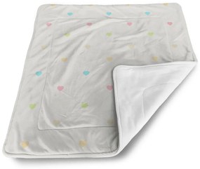 Sablio Deka pre bábätko Farebné srdiečka na béžovej - 90x120 cm