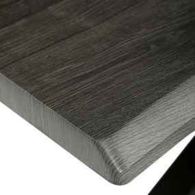 Autronic - Stůl jídelní, 180x90x75 cm, MDF deska, dekor šedý dub, kovová noha ve tvaru hvězdy, černý lak - HT-F4618 GREY AKCE